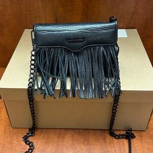 Rebecca Minkoff Black Fringe Crossbody Bag